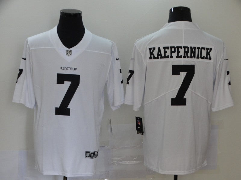 Men's Las Vegas Raiders Colin Kaepernick White Game Jersey football jersey product view 1