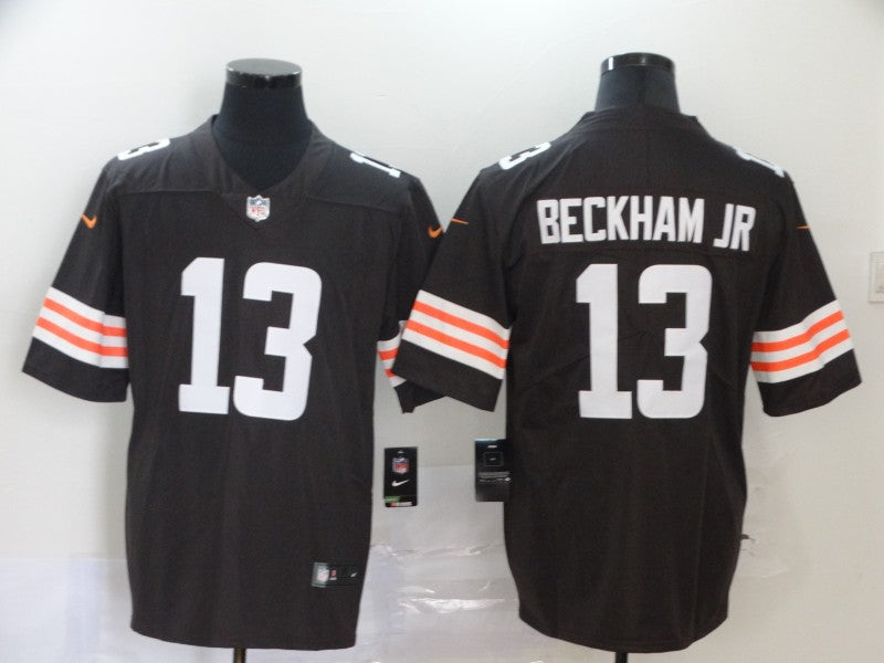 Men's Cleveland Browns Odell Beckham Jr. Brown Game Player Jersey football jersey product view 1