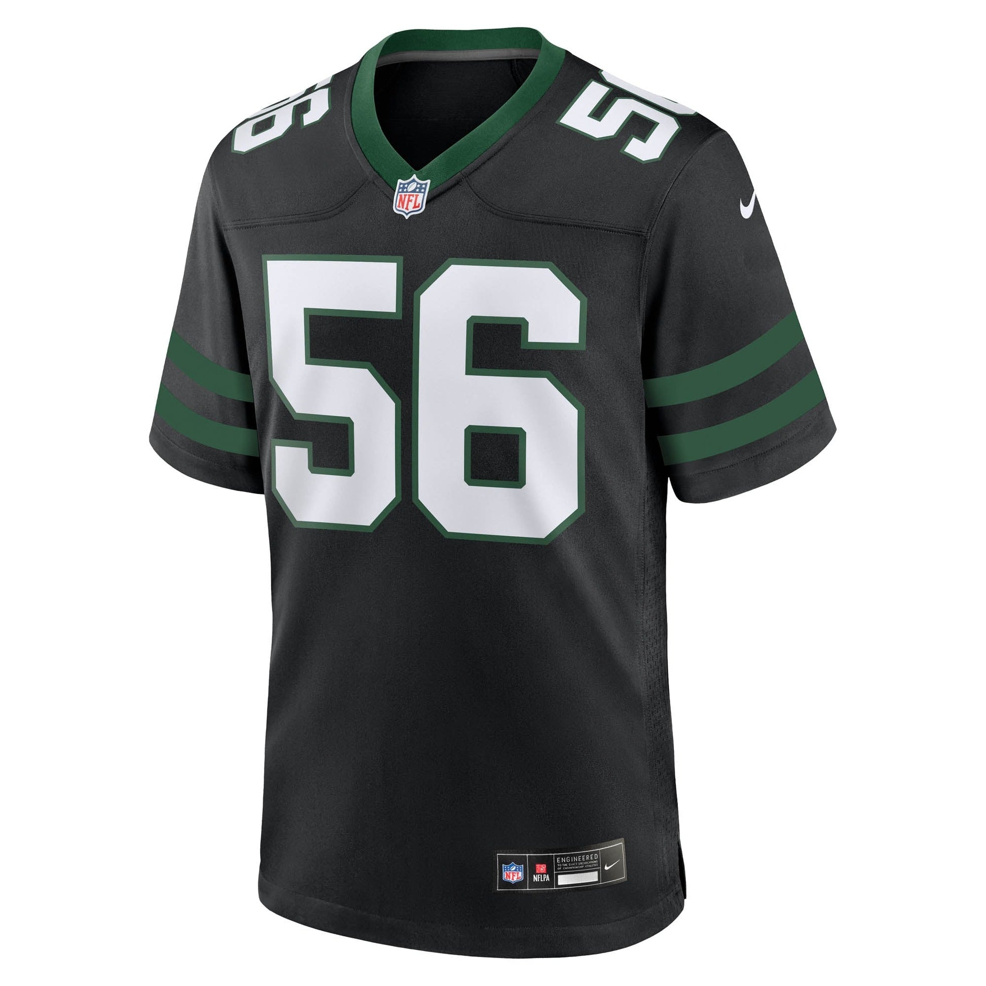 Quincy Williams New York Jets Alternate Game Jersey - Legacy Black football jersey product view 2