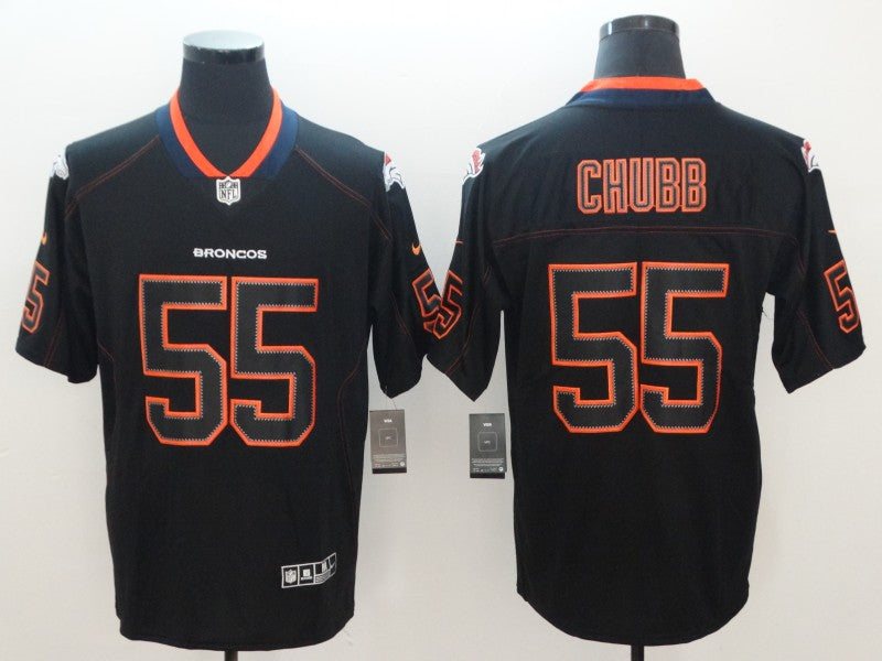 Men's Denver Broncos Bradley Chubb #55 Black Game Player Jersey1 football jersey product view 1