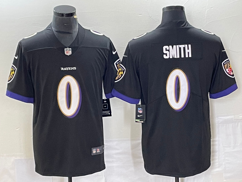 Men's Baltimore Ravens Roquan Smith Black Team Game Jersey football jersey product view 1