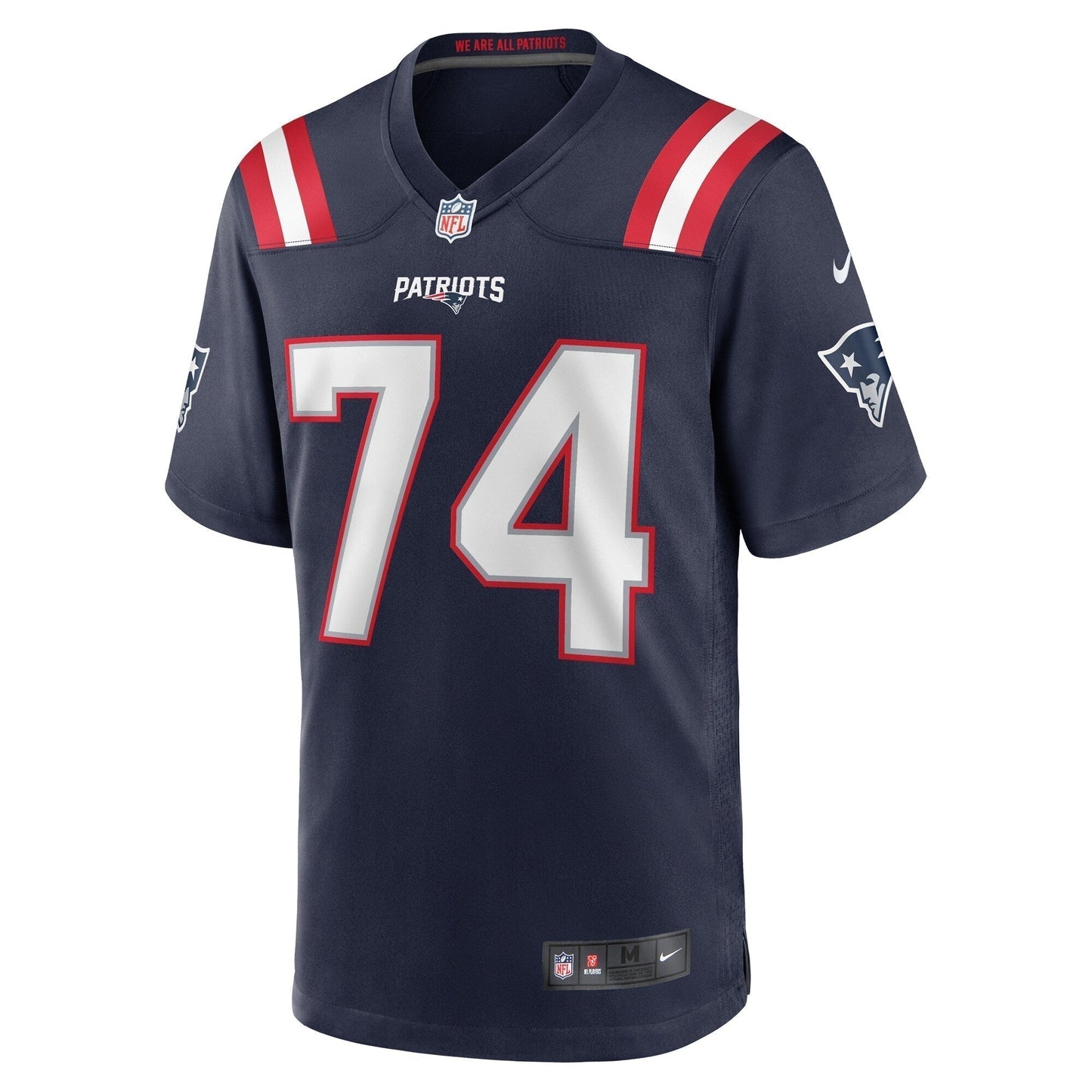 Riley Reiff New England Patriots Game Jersey - Navy football jersey product view 2