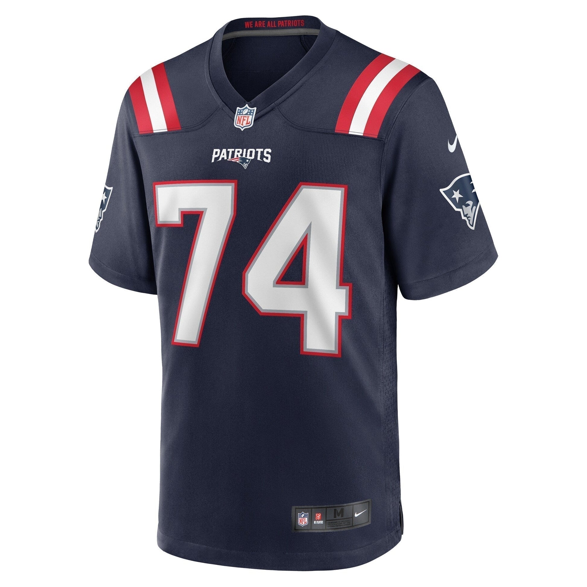 Riley Reiff New England Patriots Game Jersey - Navy football jersey product view 2