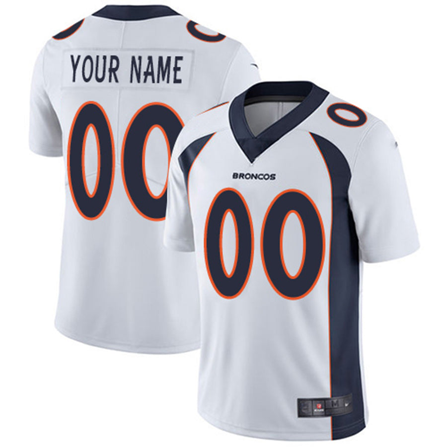 Custom1 Denver Broncos White Vapor Untouchable Player Limited Jersey1 Stitched Jersey1 American Football Jerseys football jersey product view 1