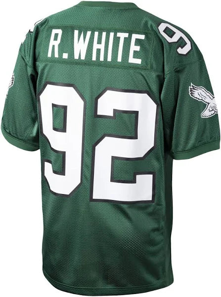 Men's Reggie White Green Philadelphia Eagles Authentic Throwback Retired Player Jersey football jersey product view 3