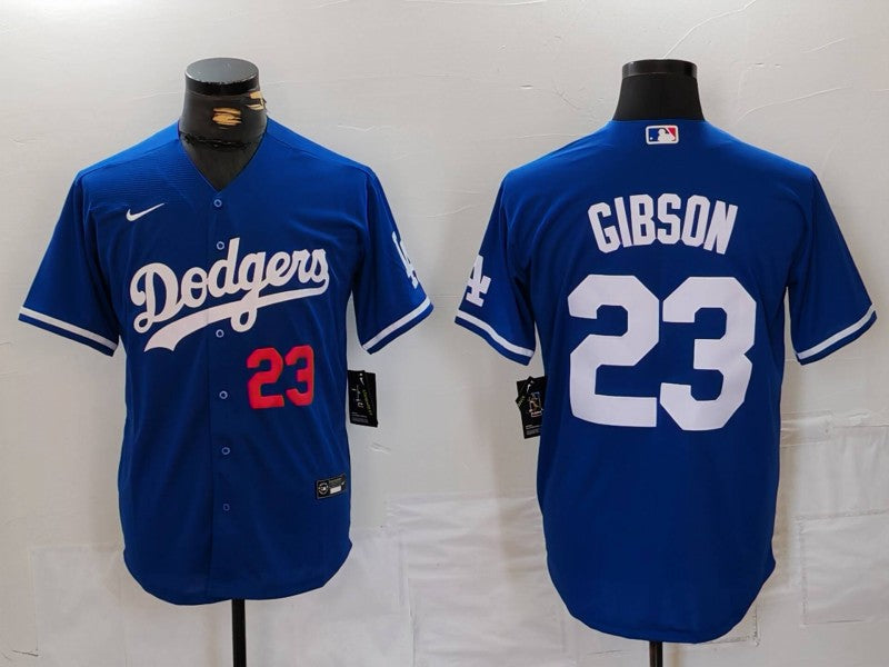 Men's Los Angeles Dodgers Kirk Gibson Royal Limited Player Jersey baseball jersey product view 1