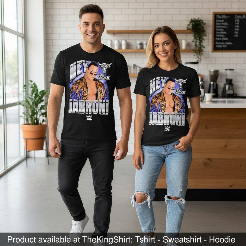 The Rock -Hey Jabroni- Mad Engine Graphic Shirt Unisex T-shirt, Sweatshirt, Hoodie, Long Sleeve Tee - T-Shirt, Sweatshirt, Hoodie