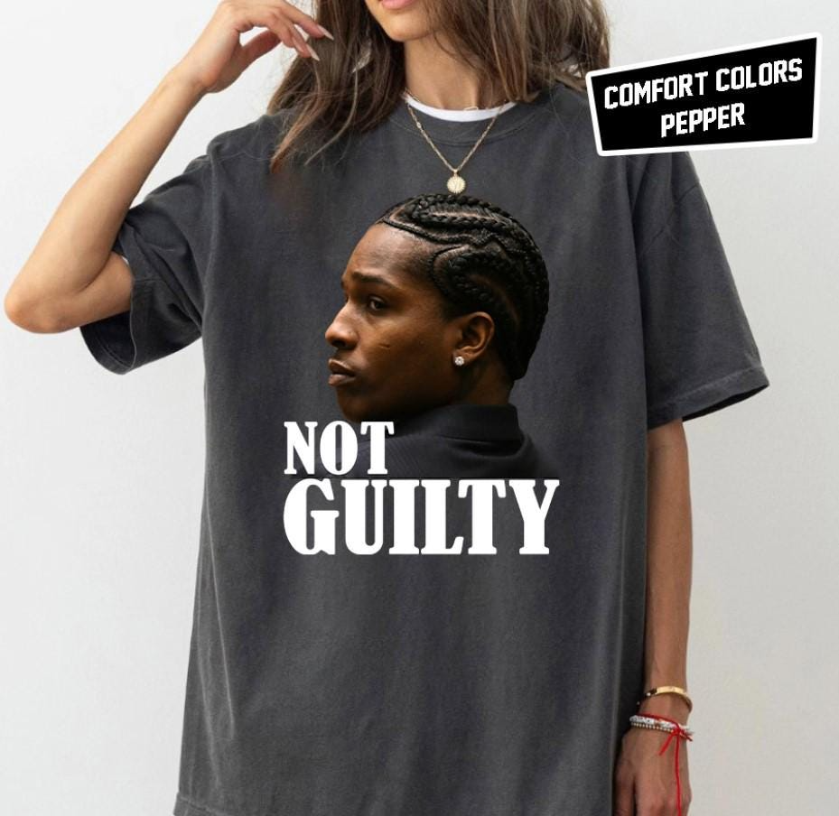 Vintage Asap Rocky Not Guilty Retro Hip Hop Tee Unisex Unisex T-shirt, Sweatshirt, Hoodie, Long Sleeve Tee - T-Shirt, Sweatshirt, Hoodie