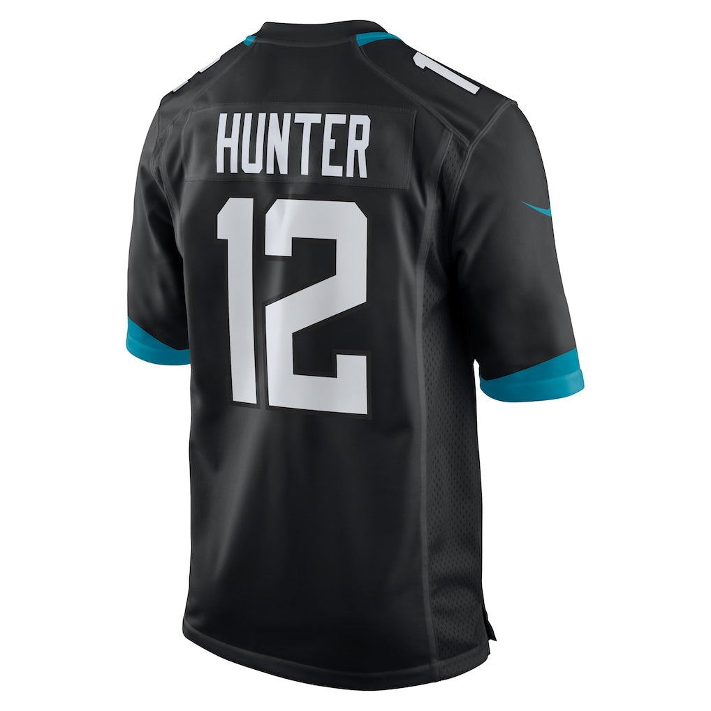 J.Jaguars #12 Travis Hunter Black 2025 NFL Draft First Round Pick Alternate Game Player Jersey football jersey product view 1