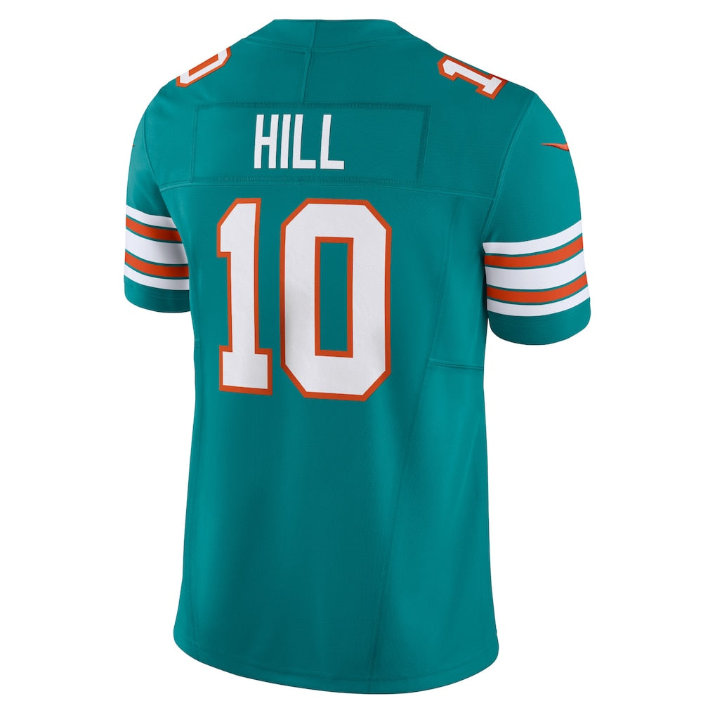 M.Dolphins #10 Tyreek Hill Aqua Vapor F.U.S.E. Limited Jersey football jersey product view 1