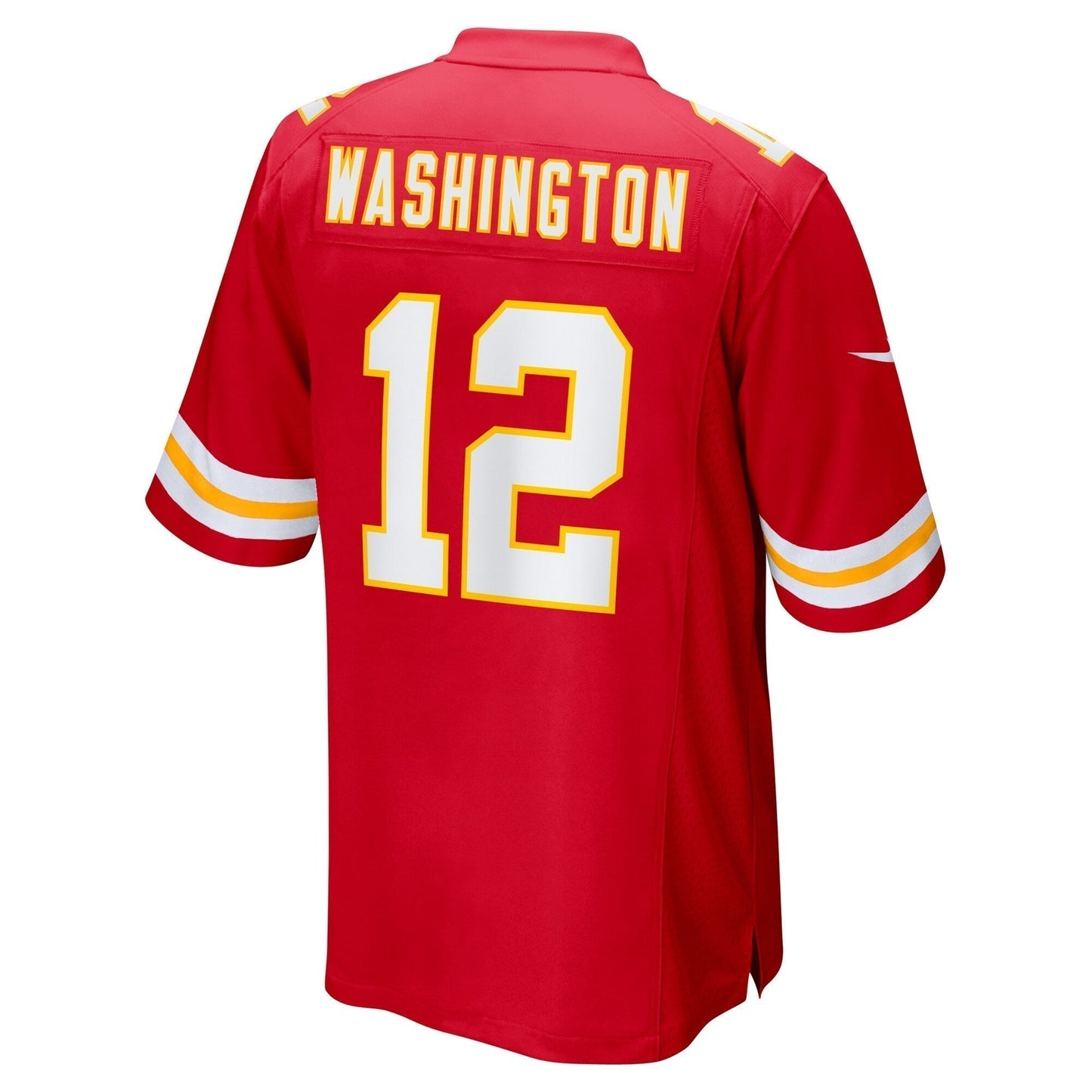 Montrell Washington Kansas City Chiefs Team Game Jersey - Red football jersey product view 3