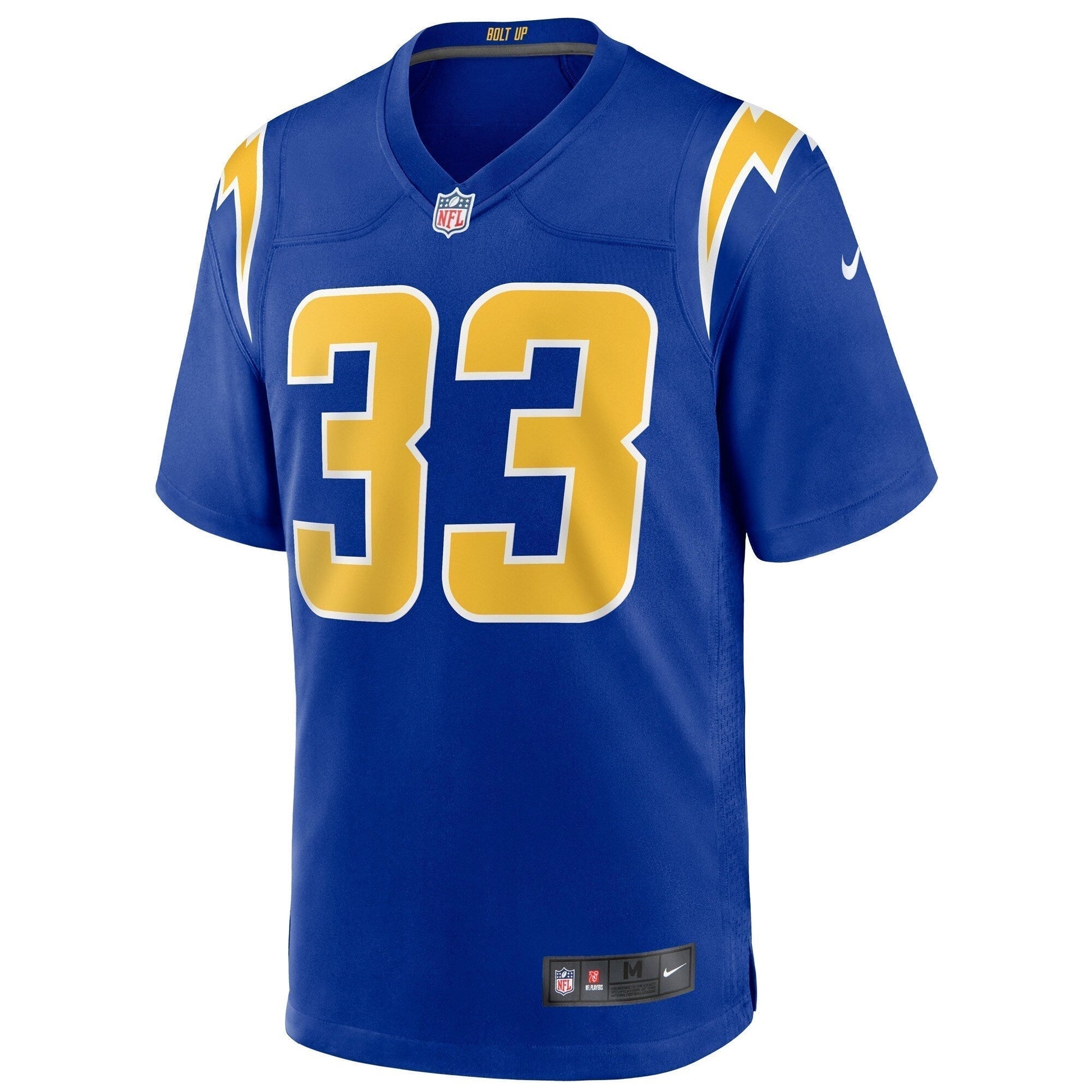 Derwin James Los Angeles Chargers 2nd Alternate Game Jersey - Royal football jersey product view 2