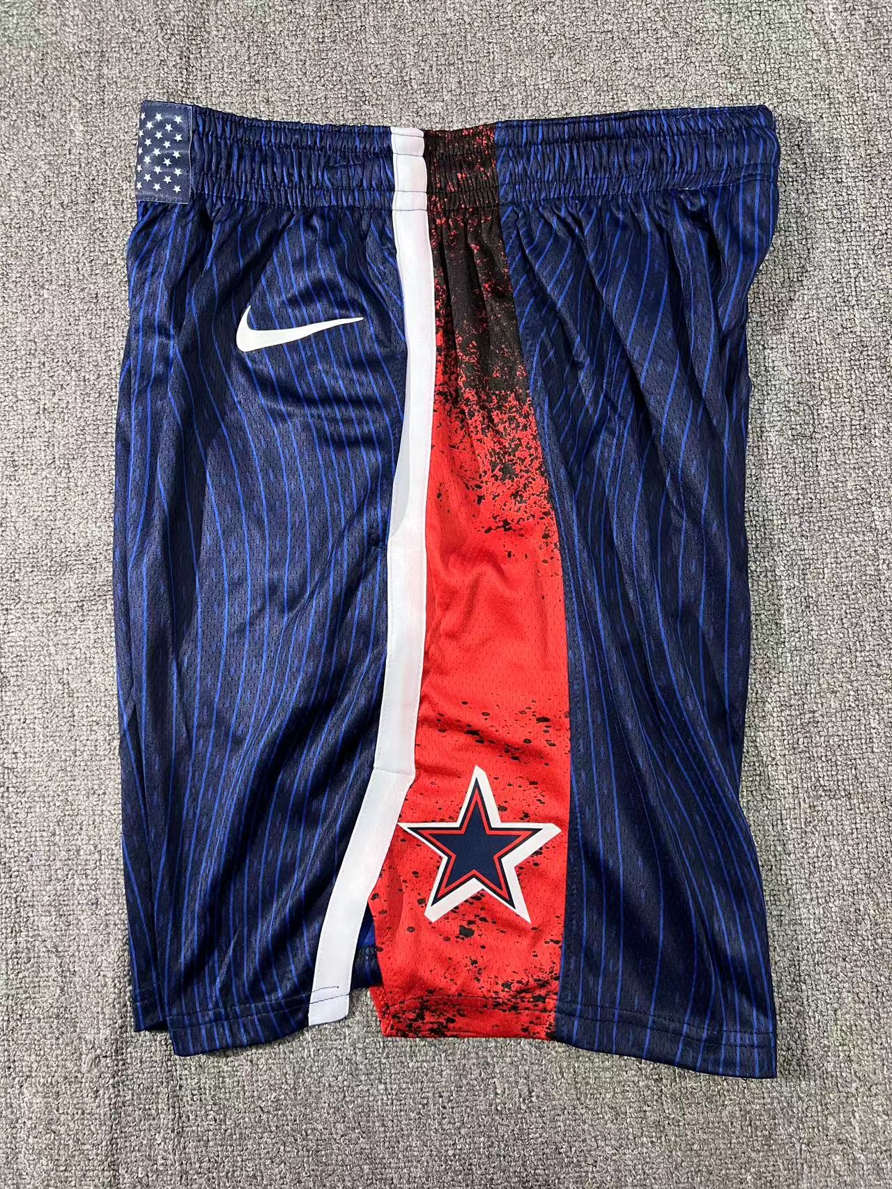 24 Olympics USA Team Blue Shorts sports jersey product view 3