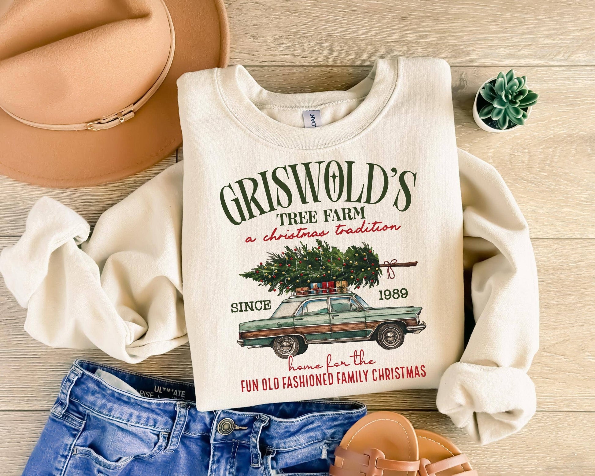 Griswold's Christmas Sweatshirt, Family Tree Farm Since 1989 Unisex T-shirt, Sweatshirt, Hoodie, Long Sleeve Tee - T-Shirt, Sweatshirt, Hoodie