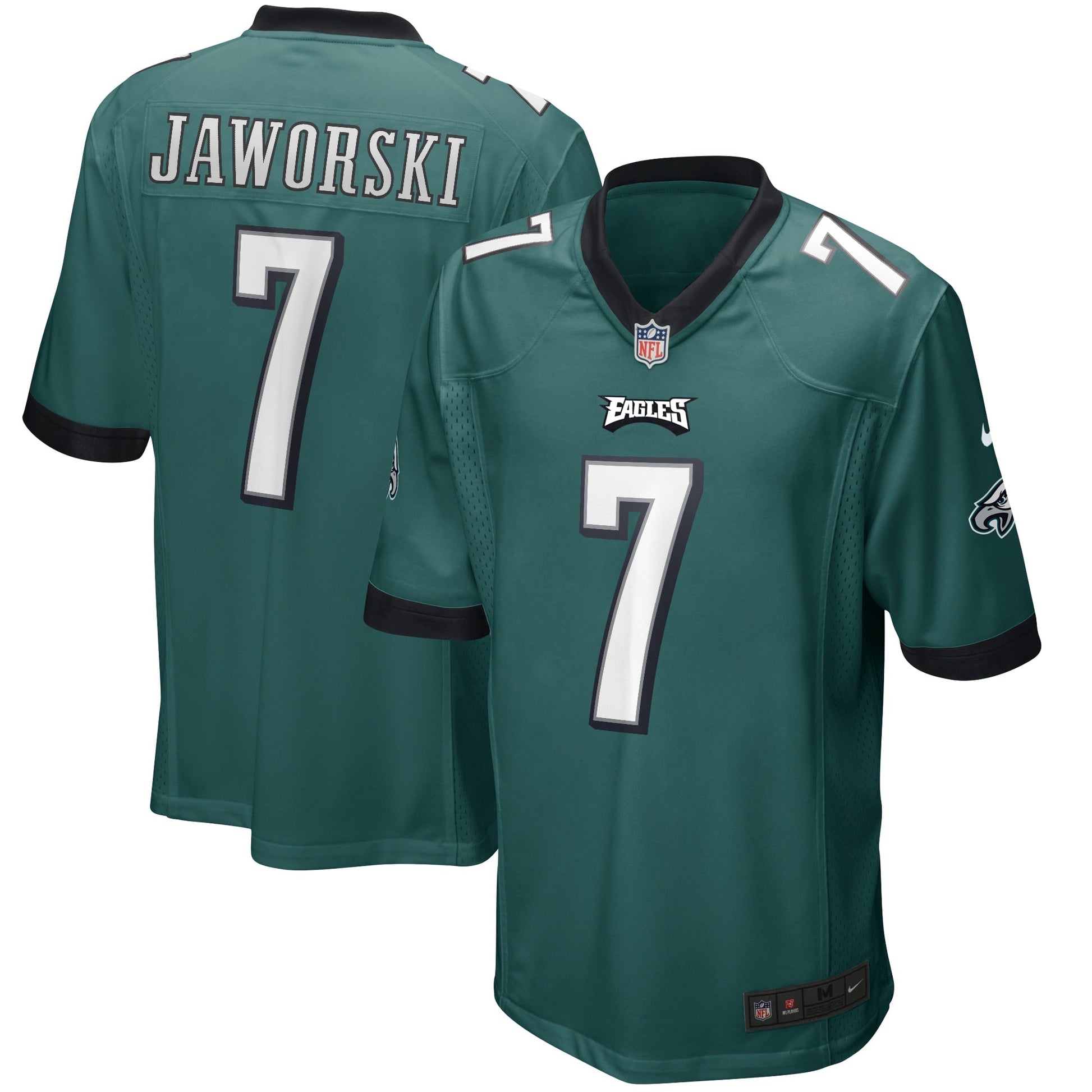 Ron Jaworski Philadelphia Eagles Game Retired Jersey - Midnight Green football jersey product view 1