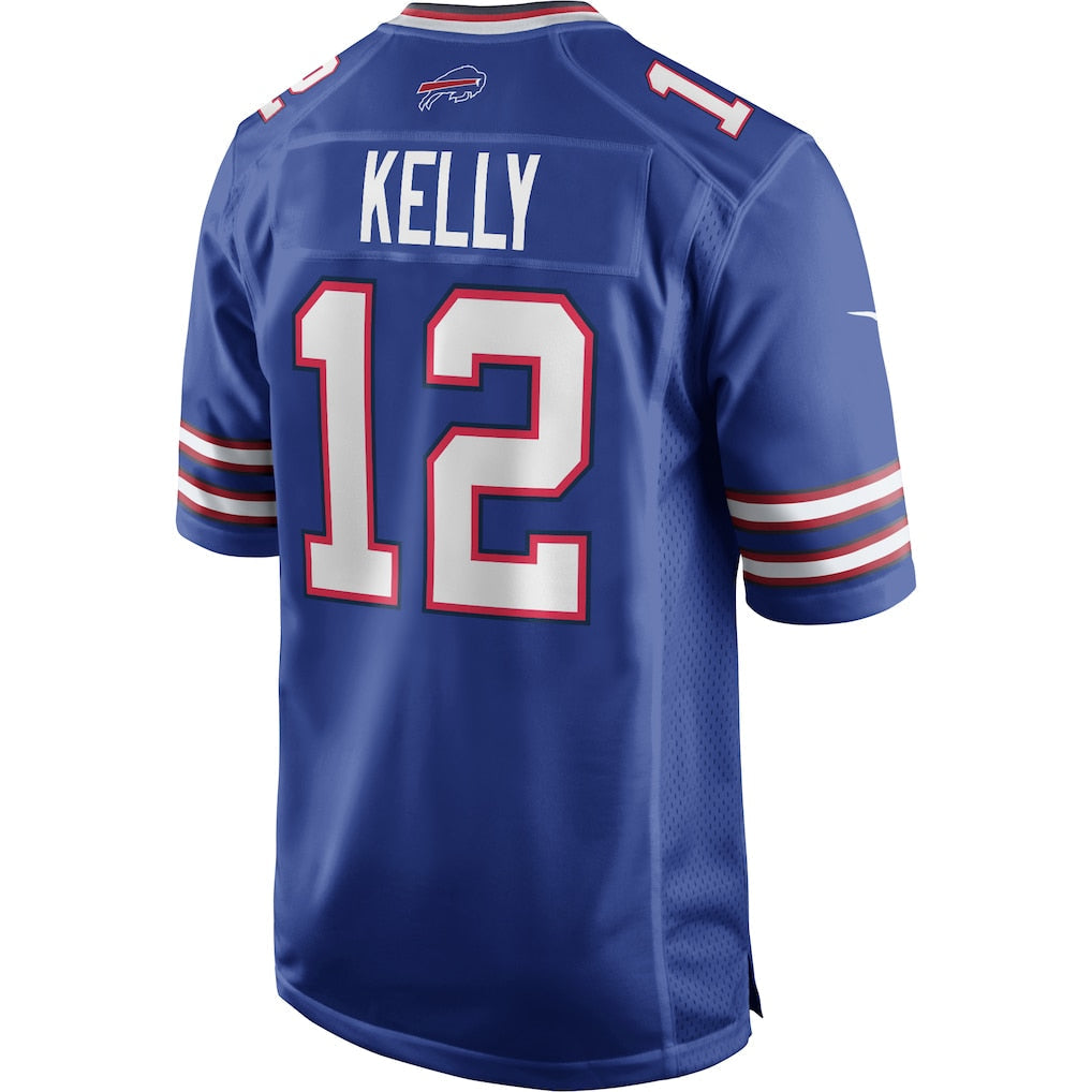 B.Bills #12 Jim Kelly Royal Game Retired Player Jersey football jersey product view 1