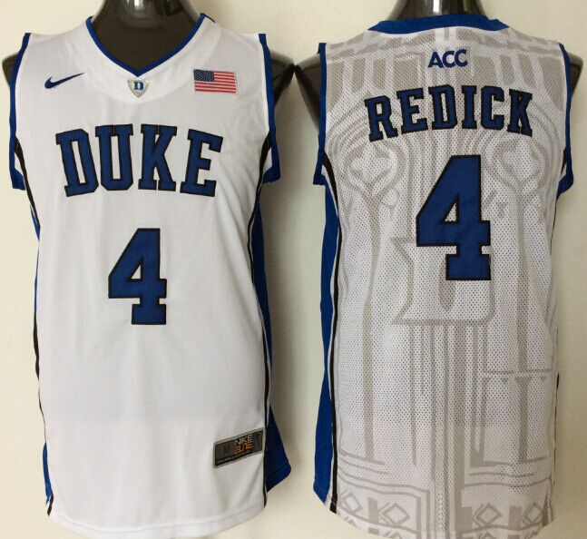 Men's Duke Blue Devils J.J Redick White Player Jersey sports jersey product view 1
