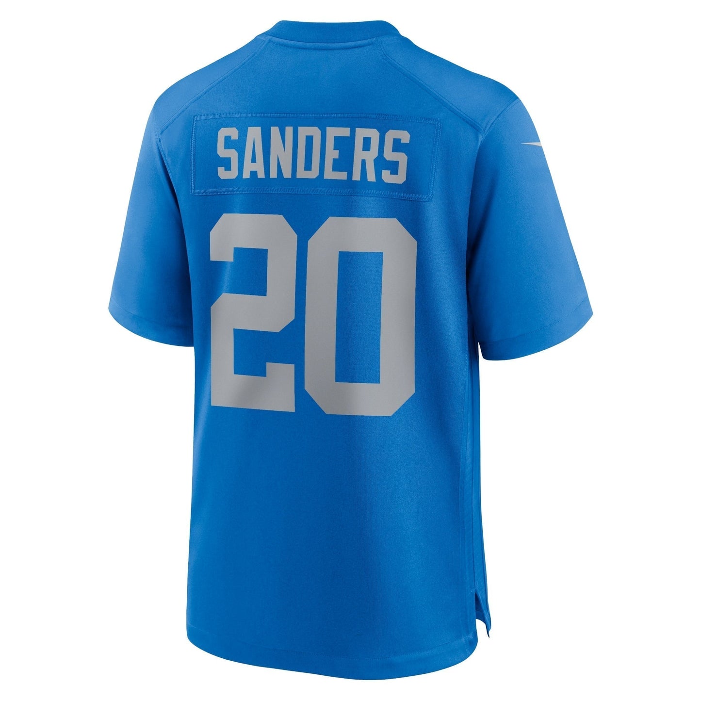 Barry Sanders Detroit Lions Alternate Game Jersey - Blue football jersey product view 3
