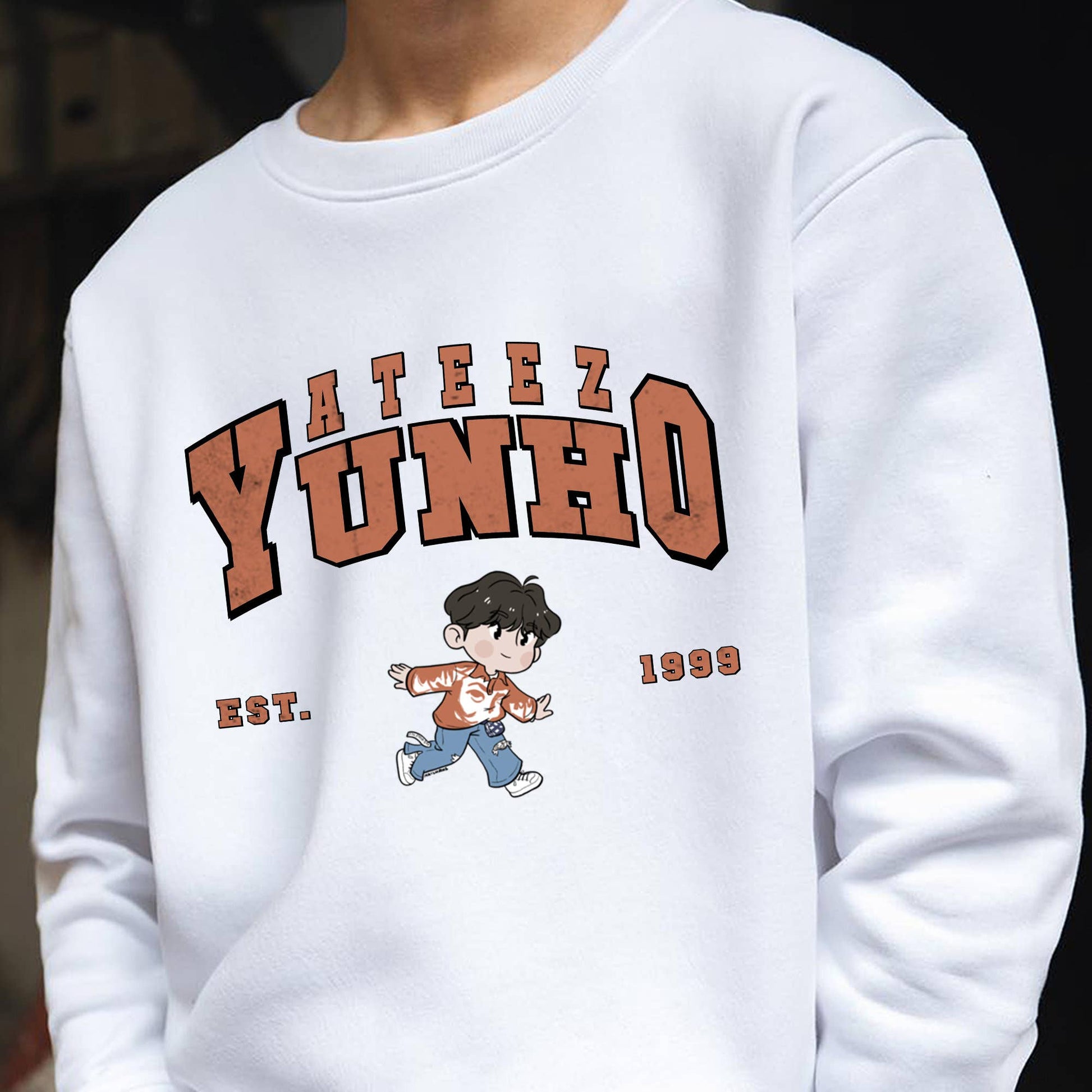 Ateez World Tour - Chibi Collection - Kawaii Mingi, Hongjoon Unisex T-shirt, Sweatshirt, Hoodie, Long Sleeve Tee - T-Shirt, Sweatshirt, Hoodie
