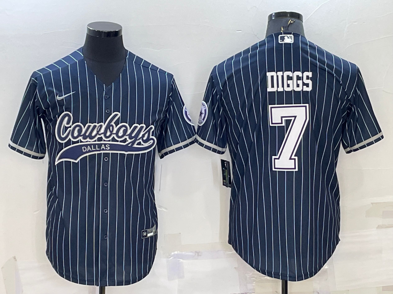 Men's Dallas Cowboys Trevon Diggs Navy Player Jersey Joint Edition football jersey product view 1
