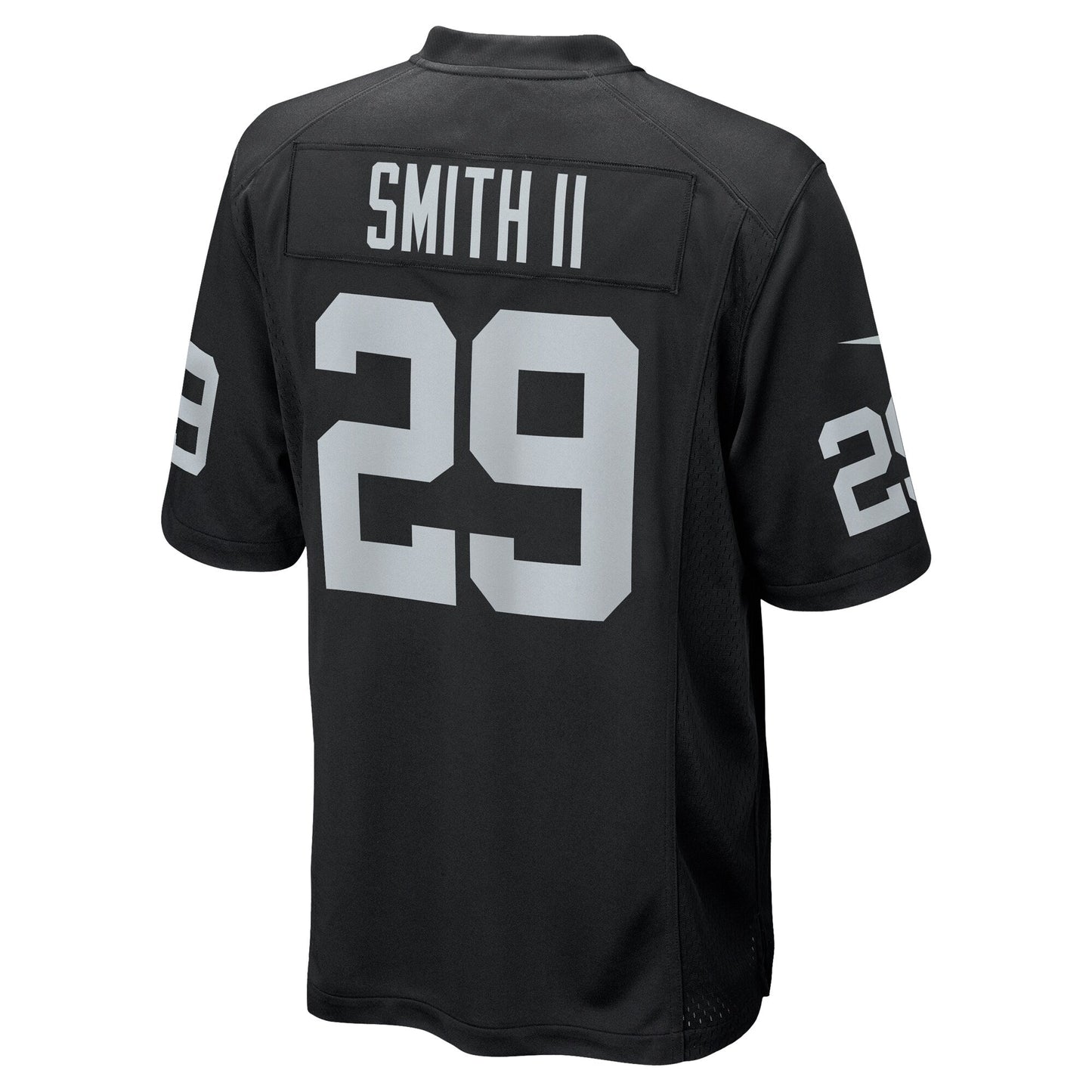 Christopher Smith II Las Vegas Raiders Team Game Jersey - Black football jersey product view 3