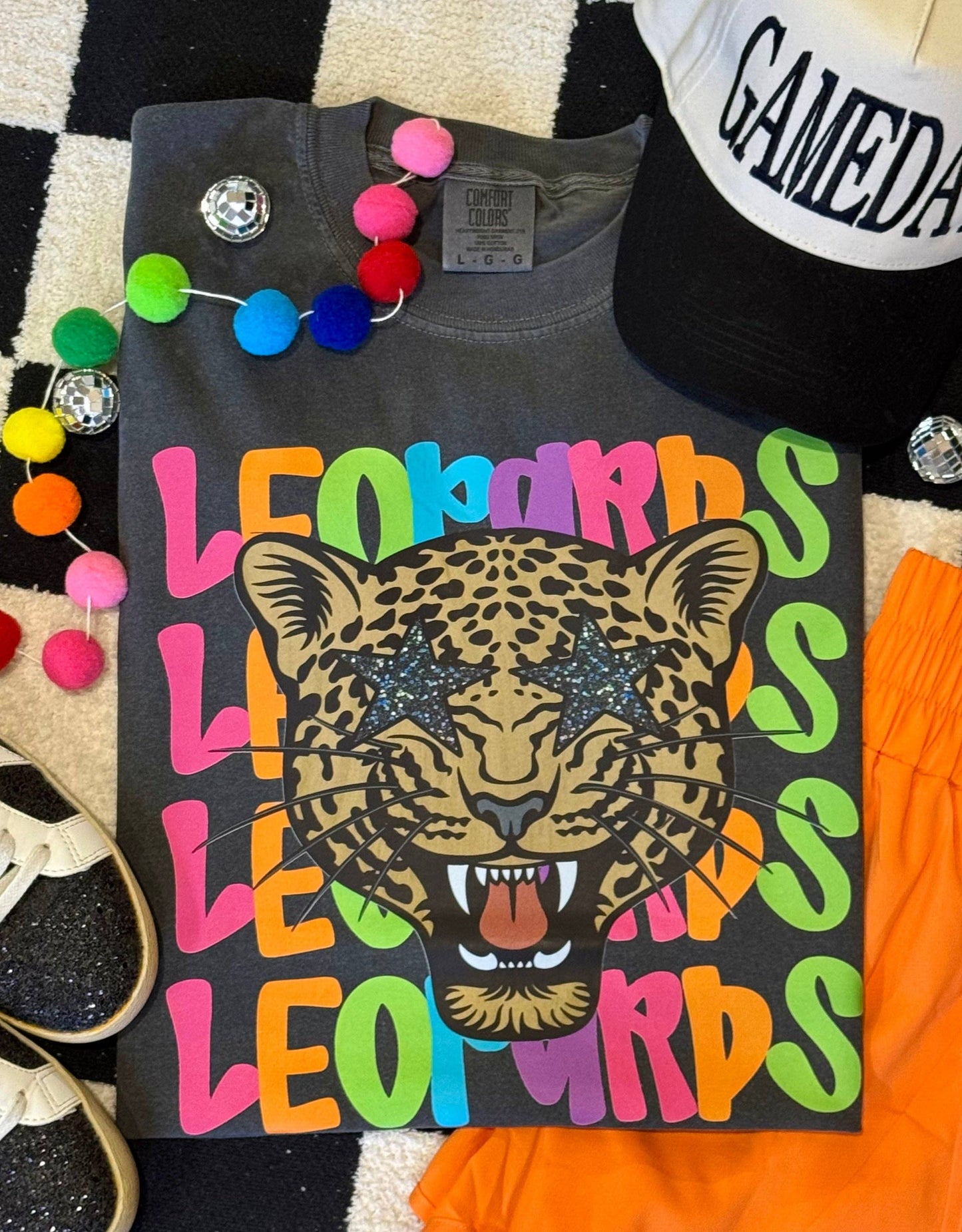 Leopards Neon Mascot Tee Unisex T-shirt, Sweatshirt, Hoodie, Long Sleeve Tee - T-Shirt, Sweatshirt, Hoodie