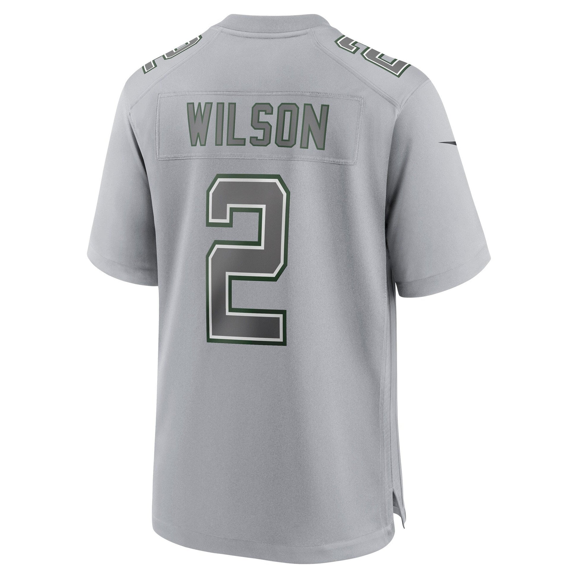 Zach Wilson New York Jets Atmosphere Fashion Game Jersey - Gray football jersey product view 3