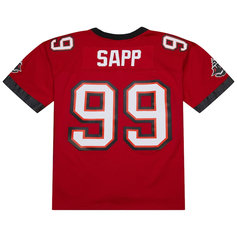 Men's Tampa Bay Buccaneers Warren Sapp Red 2002 Legacy Replica Jersey football jersey product view 2