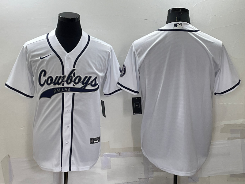 Men's Dallas Cowboys White Blank Jersey football jersey product view 1