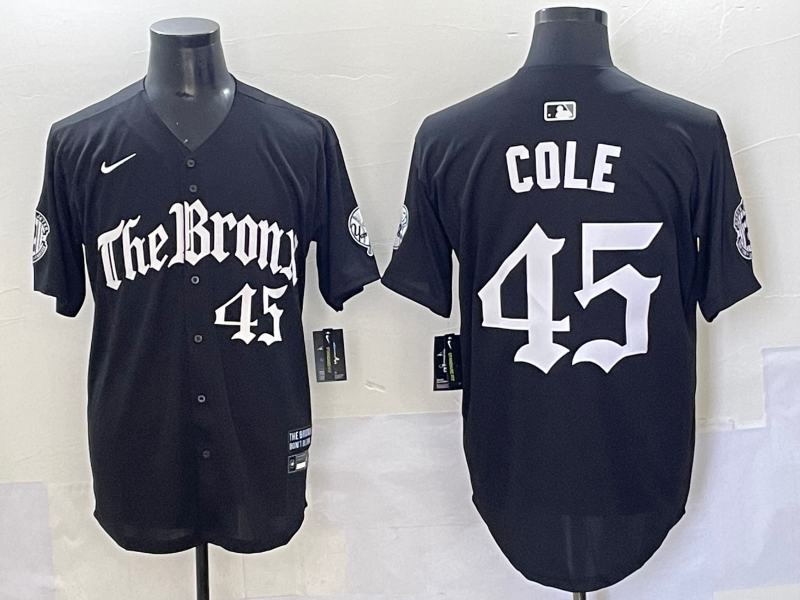 Men's New York Yankees Gerrit Cole Black Alternate Limited Player Jersey baseball jersey product view 1