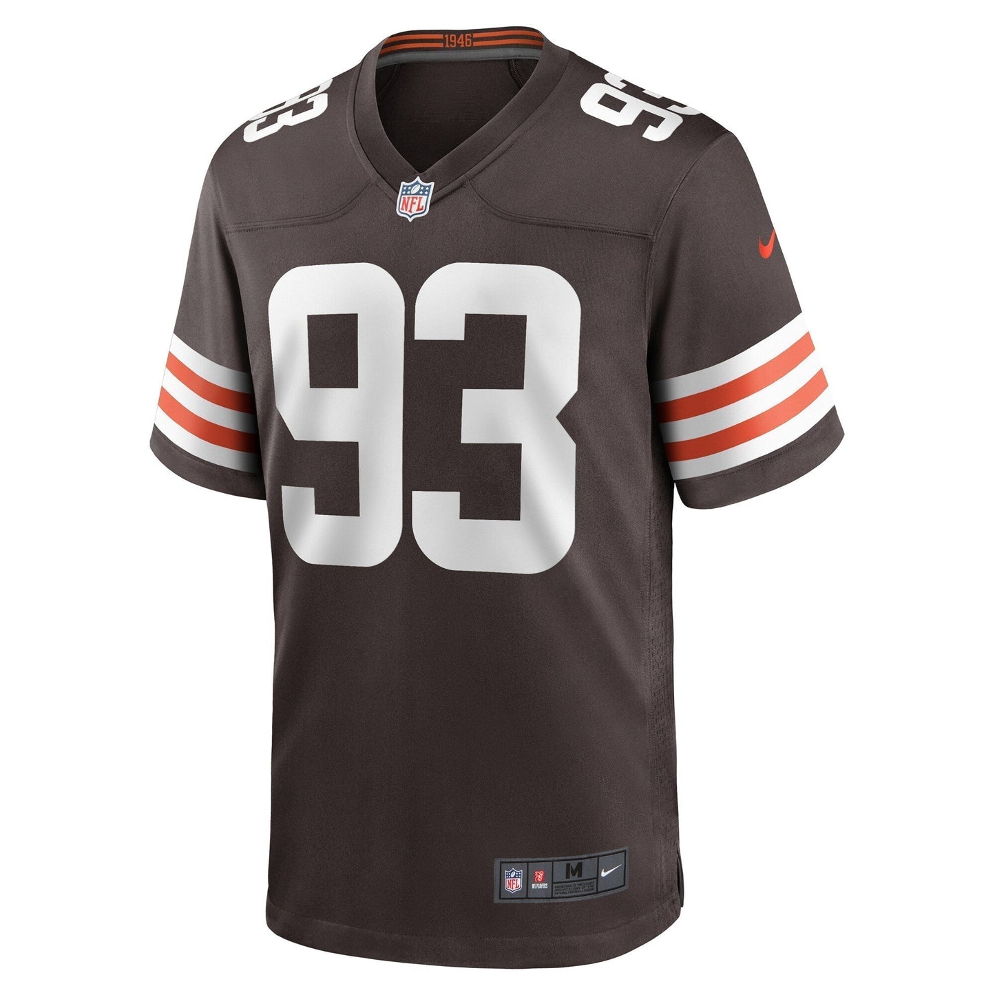 Shelby Harris Cleveland Browns Team Game Jersey - Brown football jersey product view 2
