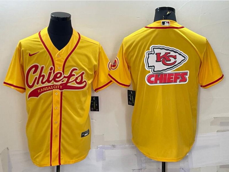 Men's Kansas City Chiefs Gold Game Jersey football jersey product view 1