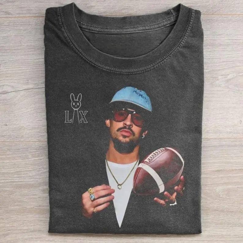 Bad Bunny Football Bowl Halftime Show Comfort Tee 2026 Unisex T-shirt, Sweatshirt, Hoodie, Long Sleeve Tee - T-Shirt, Sweatshirt, Hoodie