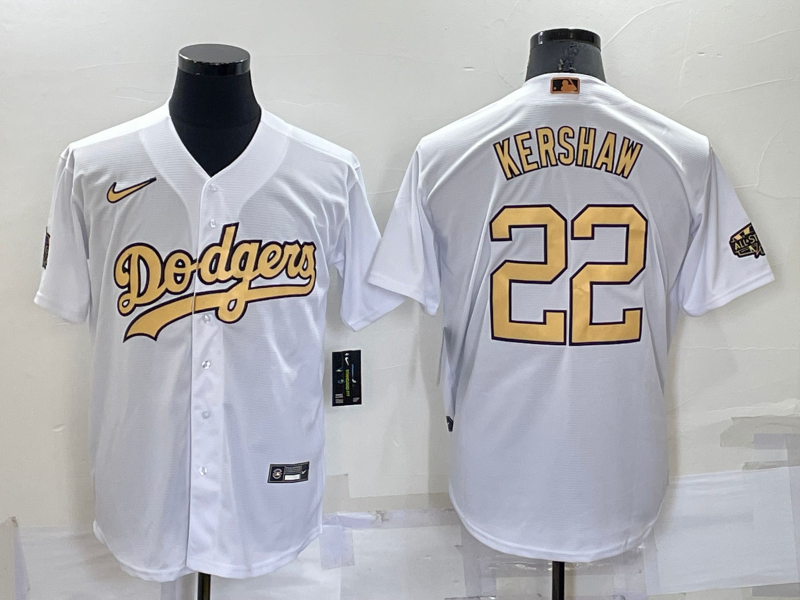 Men's Los Angeles Dodgers Clayton Kershaw White Alternate Game Jersey baseball jersey product view 1