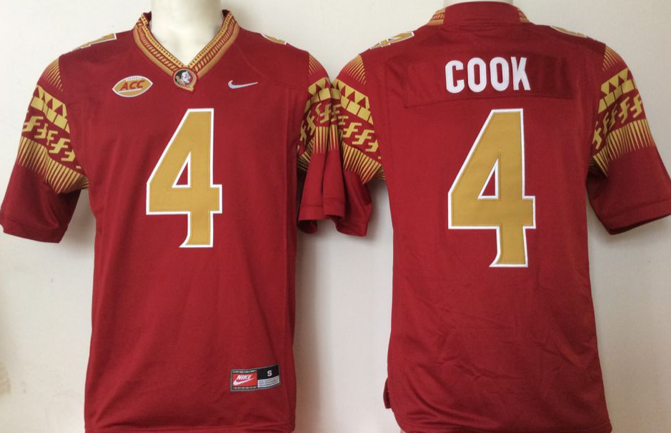 Men's Florida State Seminoles Dalvin Cook Red Player Game Jersey sports jersey product view 1