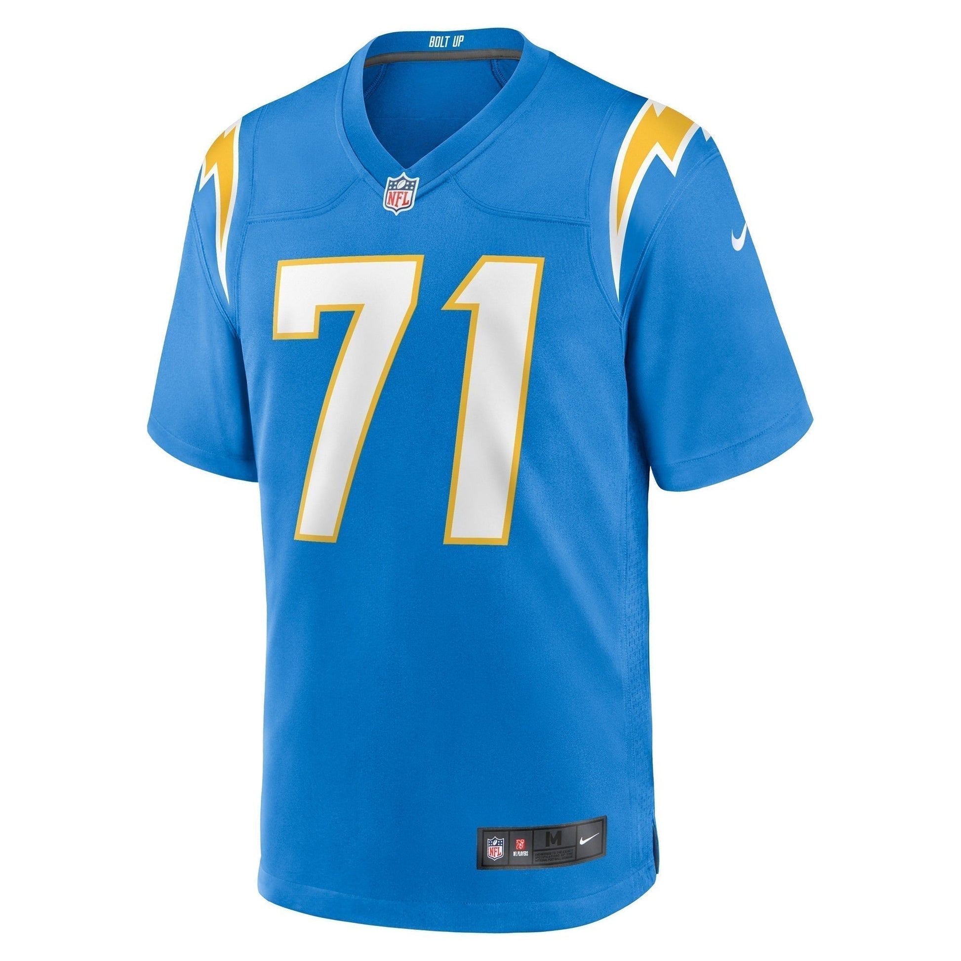 Jordan McFadden Los Angeles Chargers Team Game Jersey - Powder Blue football jersey product view 2