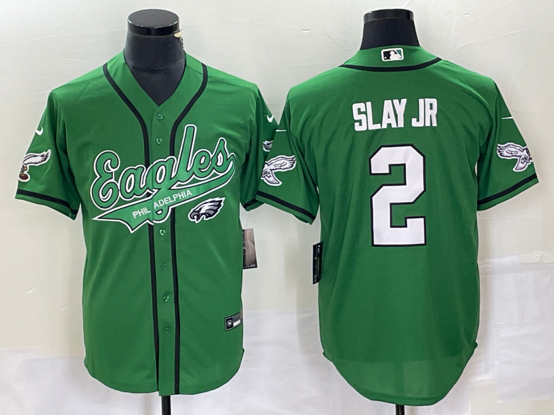 Men's Philadelphia Eagles Darius Slay Jr. Kelly Green Game Jersey Joint Edition football jersey product view 1