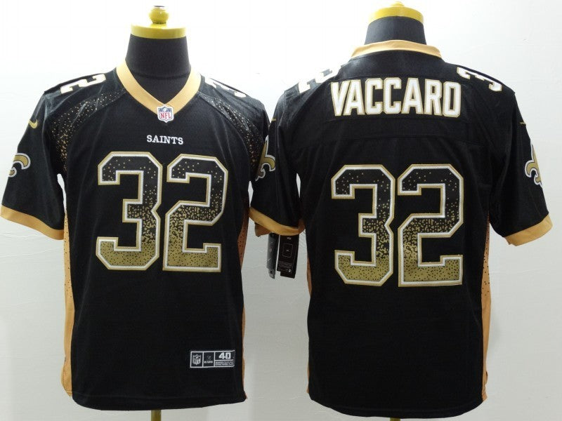 Men's New Orleans Saints Kenny Vaccaro #32 Black Game Jersey1 football jersey product view 1