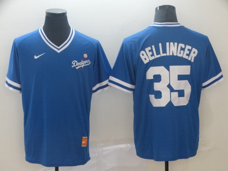Men's Los Angeles Dodgers Cody Bellinger #35 Blue Player Game Jersey1 baseball jersey product view 1