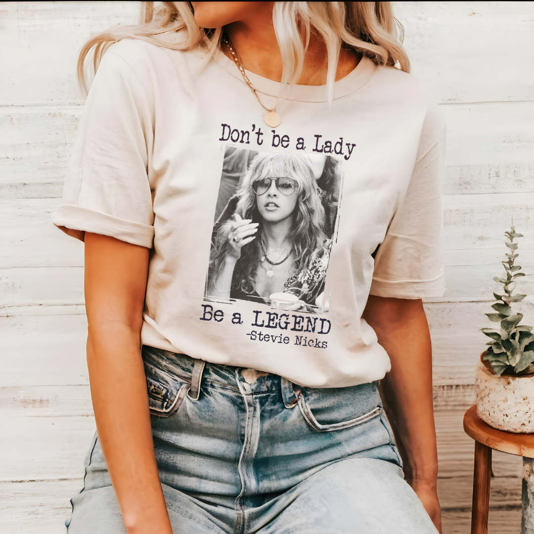 Don't Be A Lady, Be A Legend  Empowering Graphic Tee Unisex T-shirt, Sweatshirt, Hoodie, Long Sleeve Tee - T-Shirt, Sweatshirt, Hoodie