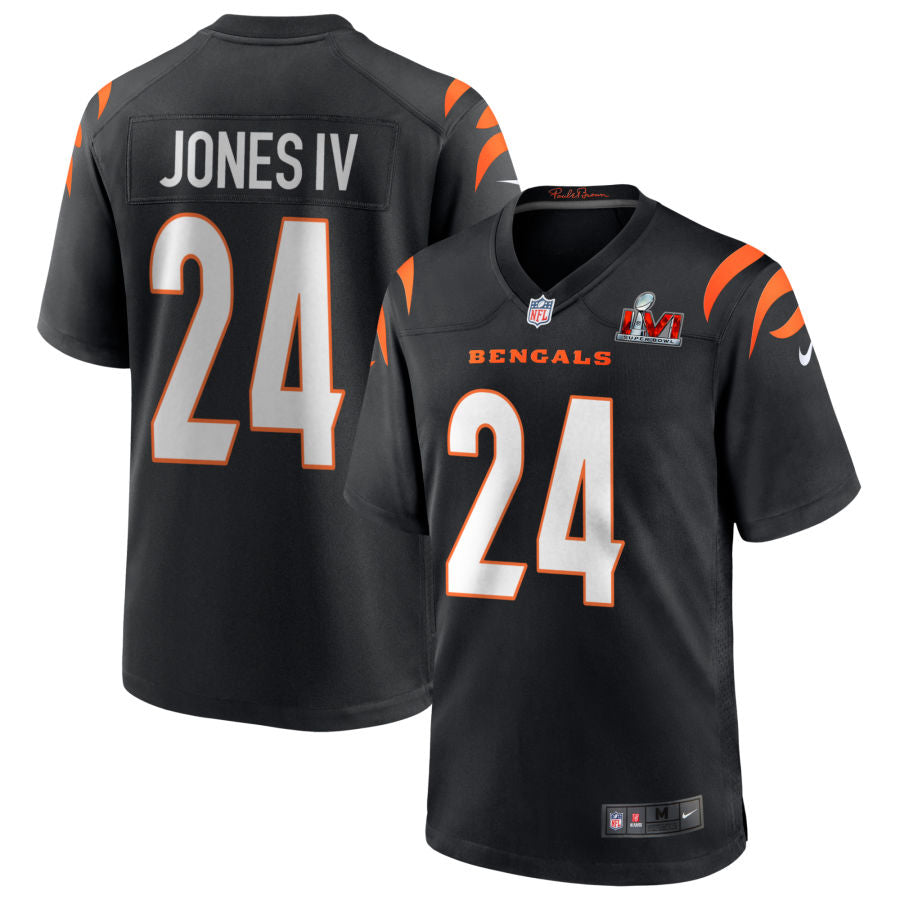 Sidney Jones IV Cincinnati Bengals Super Bowl LVI Game Jersey - Black football jersey product view 1