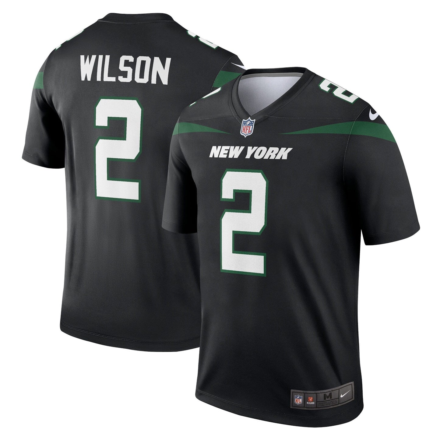 Zach Wilson New York Jets Legend Jersey - Black football jersey product view 1