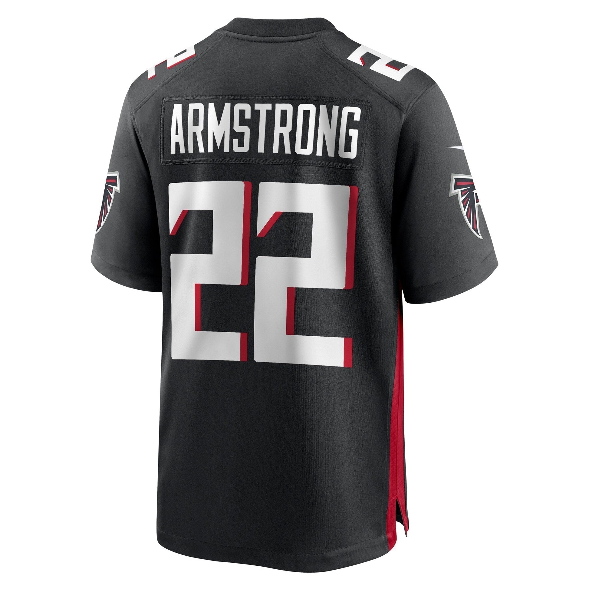 Cornell Armstrong Atlanta Falcons Team Game Jersey - Black football jersey product view 3