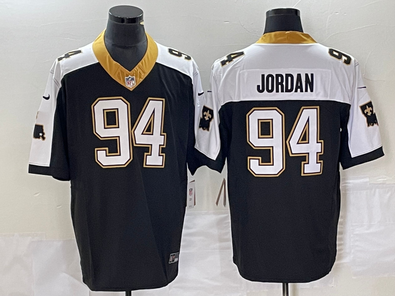 Men's New Orleans Saints Cameron Jordan Black Vapor F.U.S.E. Limited Jersey basketball jersey product view 1