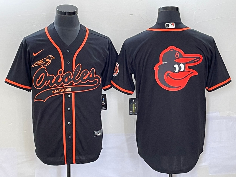 Men's Baltimore Orioles Black Replica Player Jersey Joint Edition baseball jersey product view 1