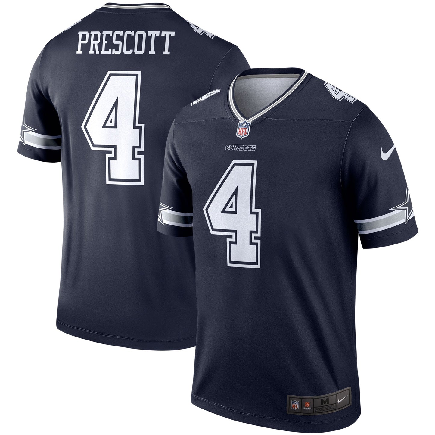 Dak Prescott Dallas Cowboys Legend Jersey - Navy football jersey product view 1