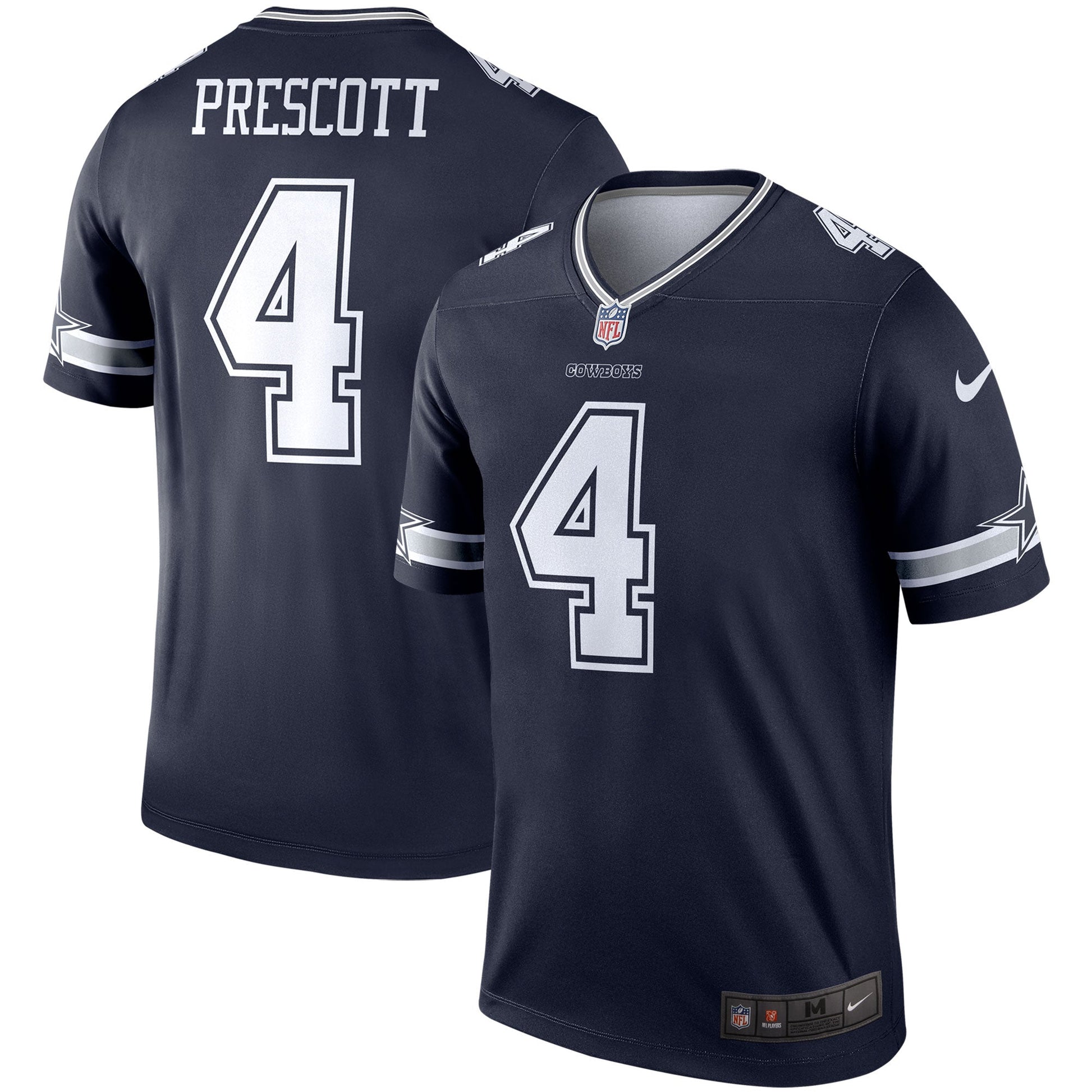 Dak Prescott Dallas Cowboys Legend Jersey - Navy football jersey product view 1