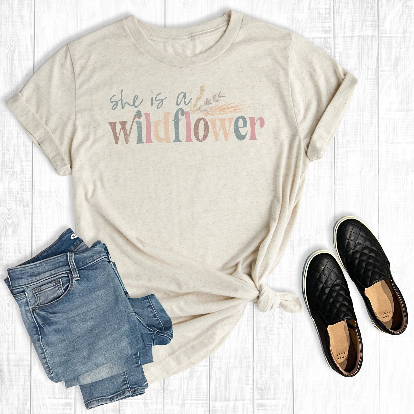 She's A Wildflower Unisex T-shirt, Sweatshirt, Hoodie, Long Sleeve Tee - T-Shirt, Sweatshirt, Hoodie