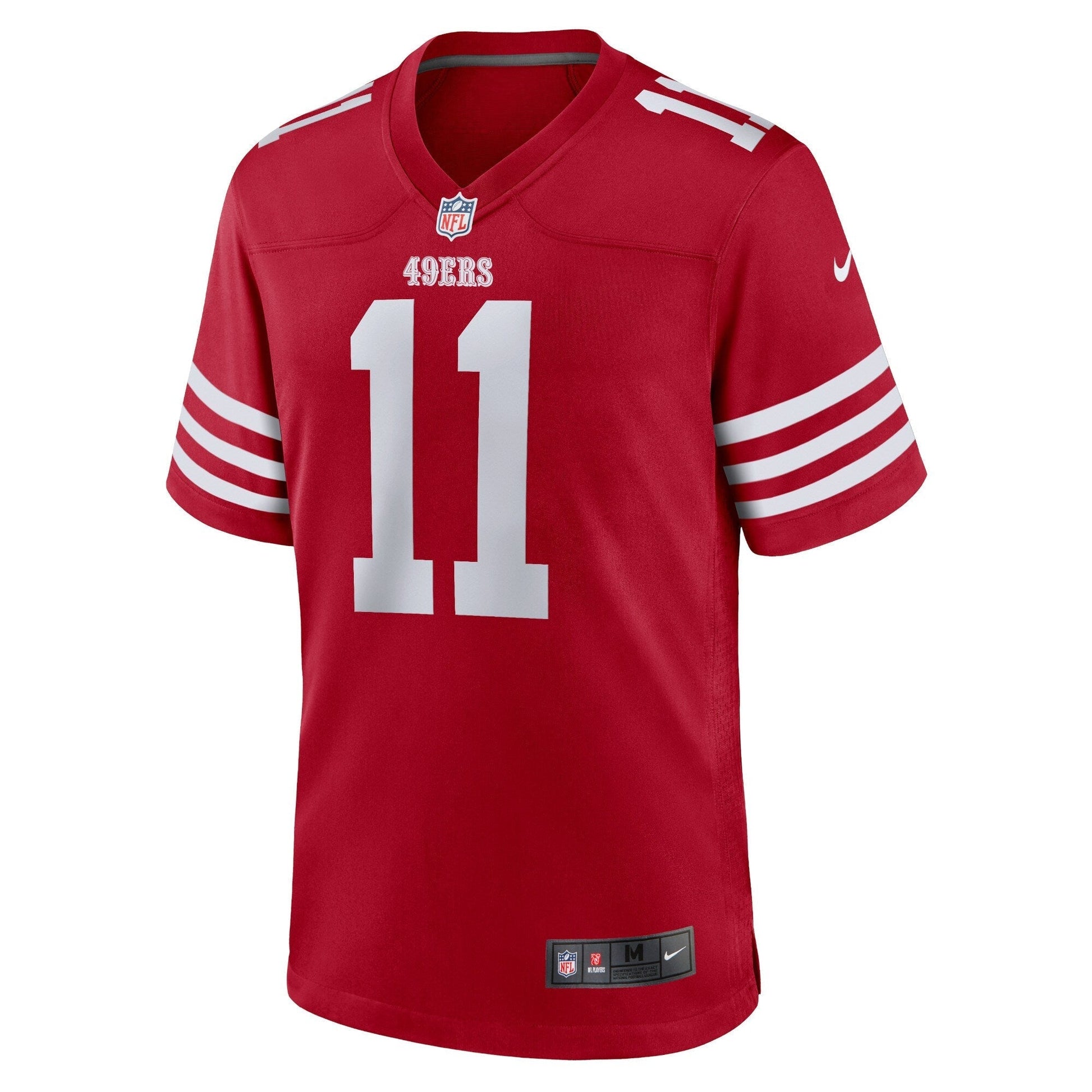 Brandon Aiyuk San Francisco 49ers Team Game Jersey - Scarlet football jersey product view 2