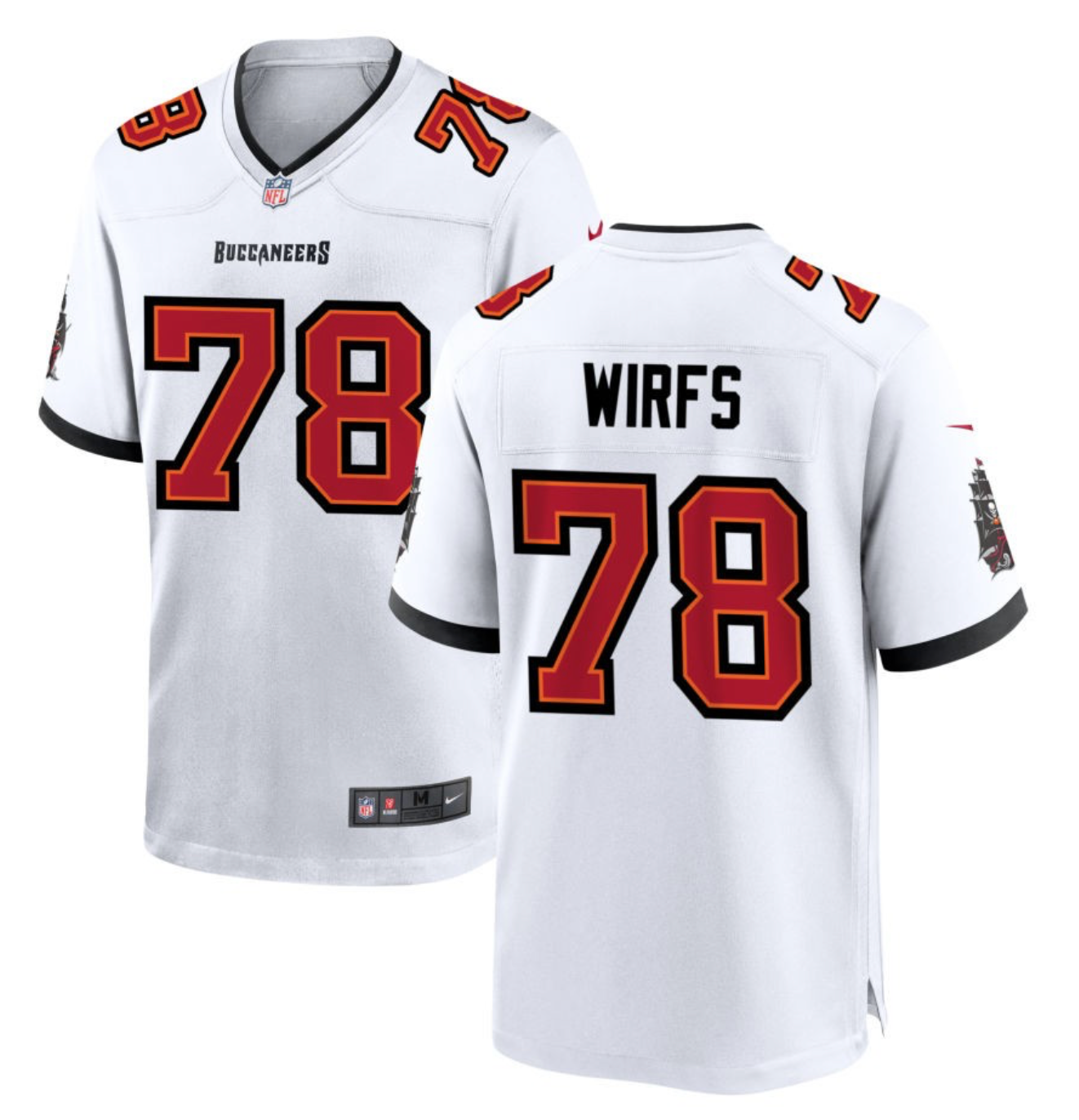 Tristan Wirfs Tampa Bay Buccaneers Jersey football jersey product view 1